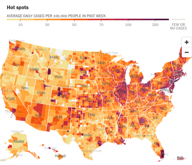 NYT case map